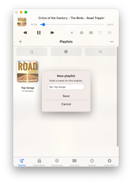 Creating a Playlist