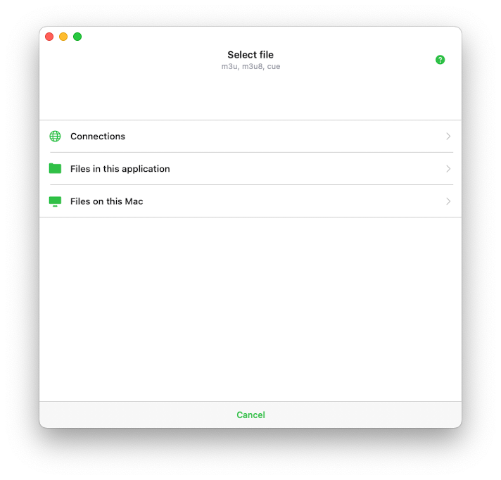 Choose File Location