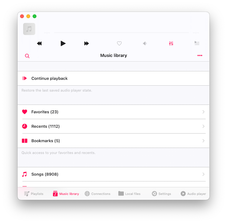 music library