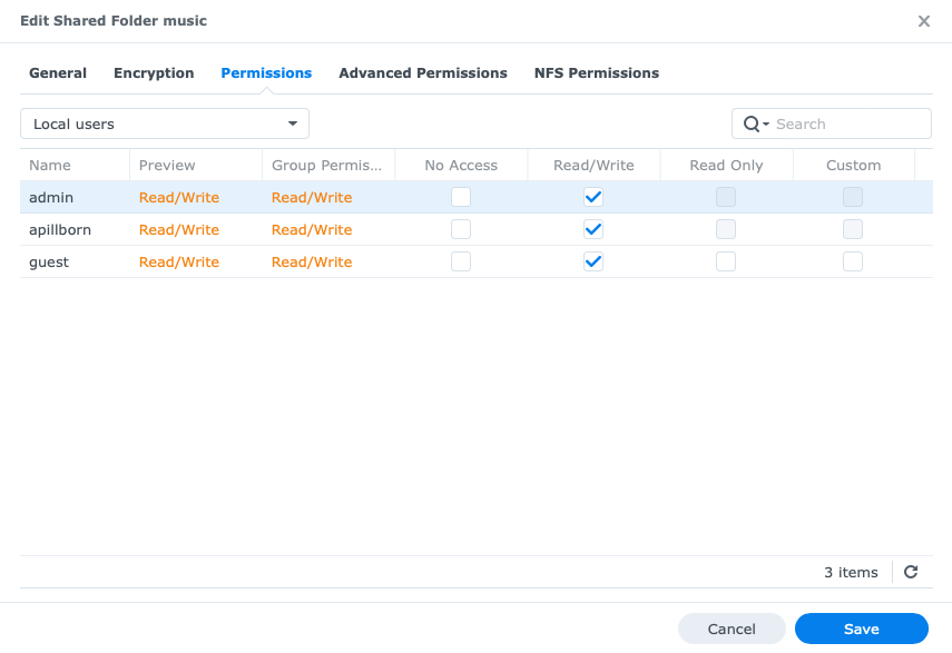 Permissions