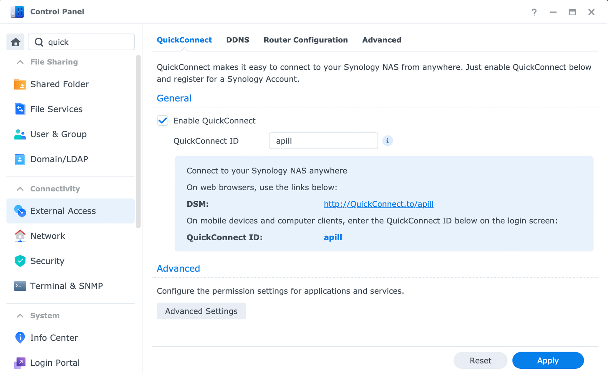 QuickConnect