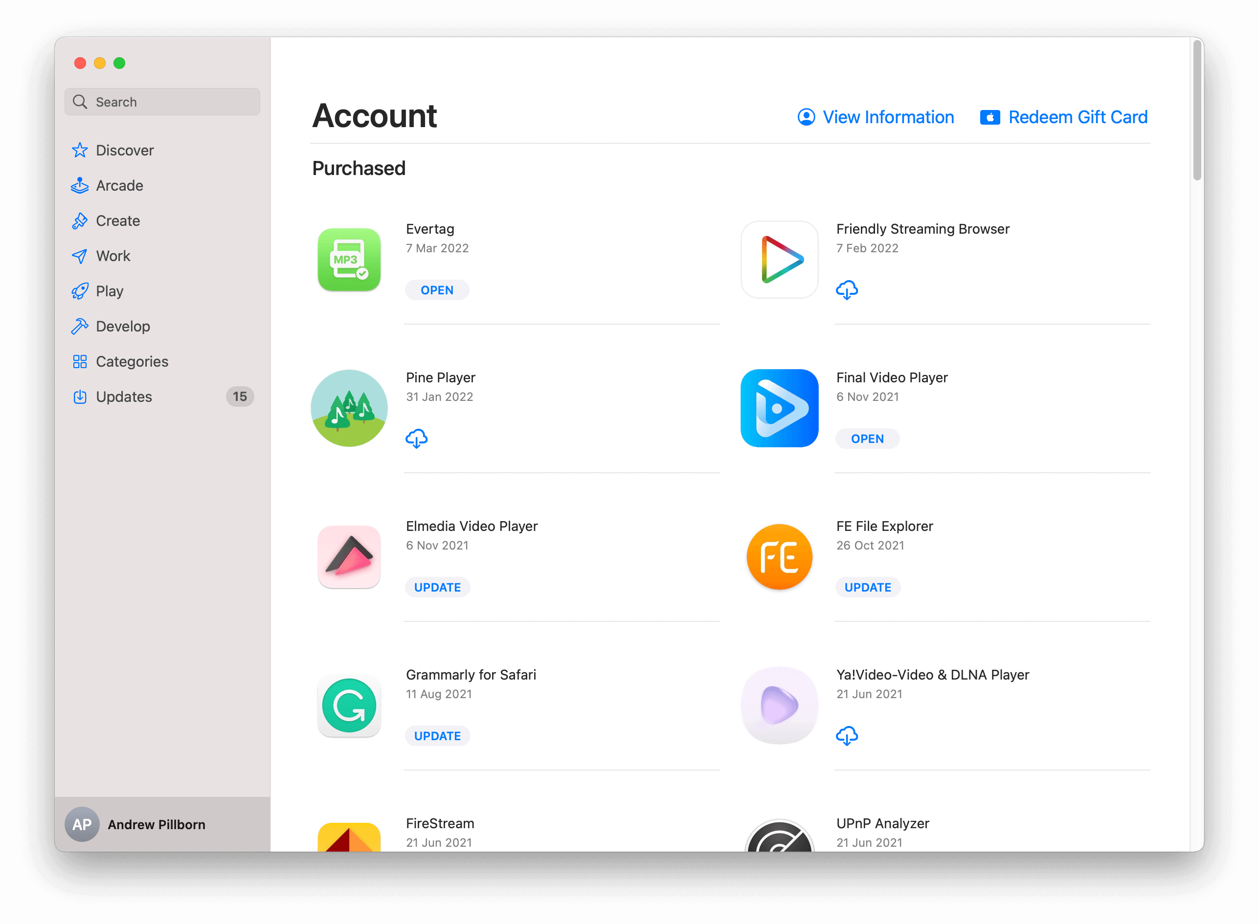 App Store on Mac