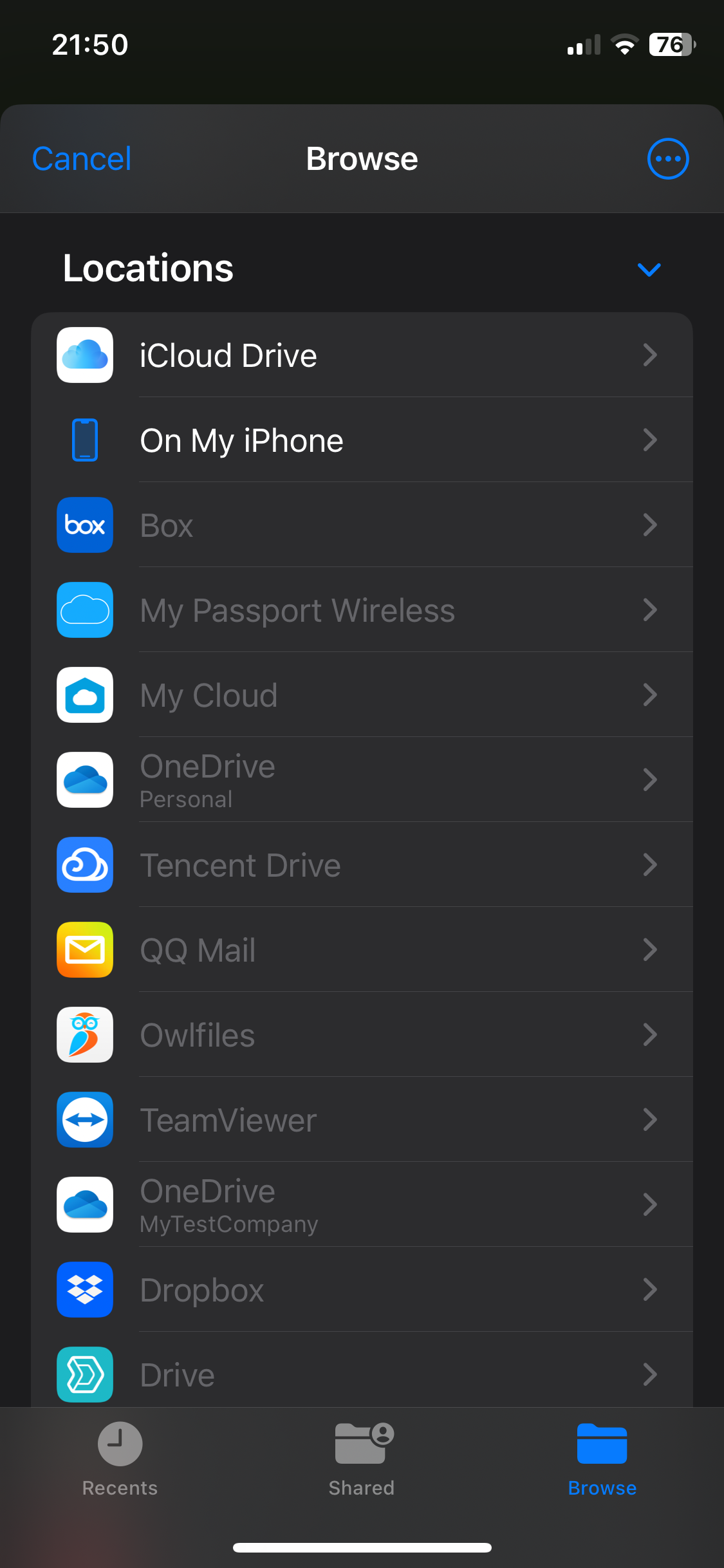 system files picker