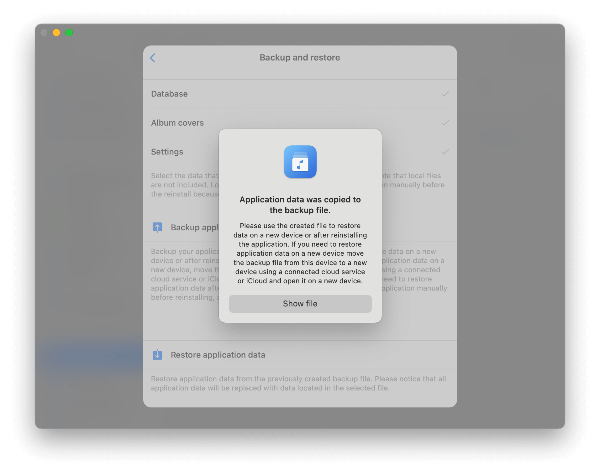 Backup Complete