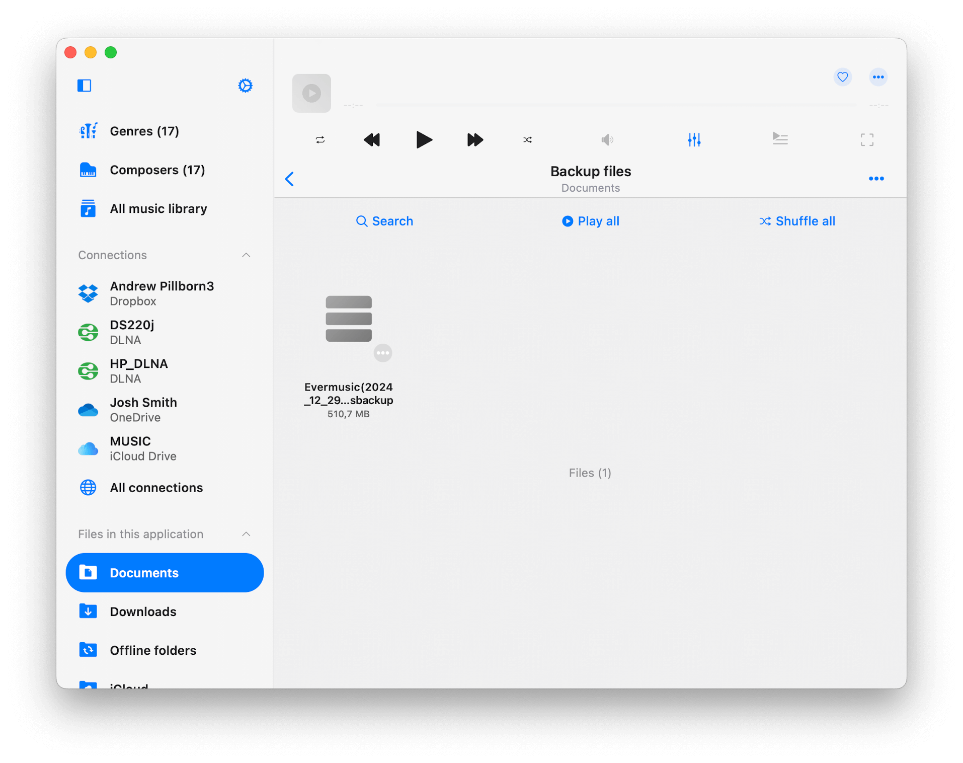 Show Backup File
