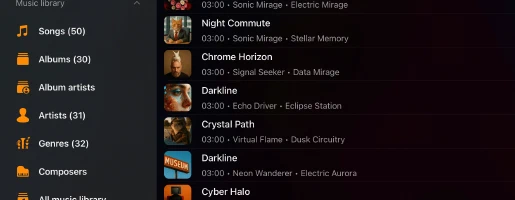 Gestionnaire de playlists